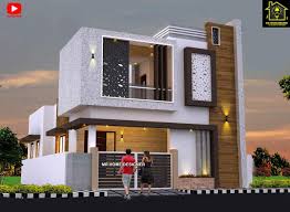 2floorelevation Doublefloor Elevation In 2020 Small House Elevation Design Building Front Designs Small House Front Design