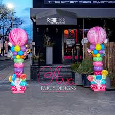 candy themed balloon columns lollipop and sweets balloon decor party entrance balloon decora balloon decorations candy themed party candy land birthday party candy themed balloon columns lollipop
