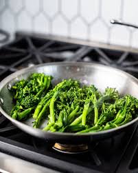 No need to turn the broccolini over. Simple Sauteed Broccolini Recipe With Garlic And Parmesan