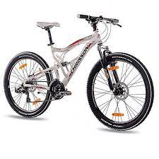 26 zoll alu mtb mountainbike fahrrad chrisson emoter fully unisex mit 21g shimano tx55 2xdisk weiss matt amazon de sport freizeit mountainbike fahrrad mtb
