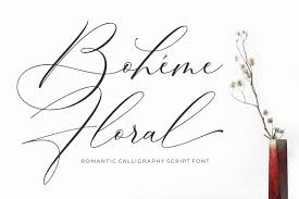 The generate button writes the file names in the. Boheme Floral Script Font Befonts Com
