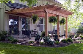 It may take time and effort but costs you less than if you hire someone to do it for you. Pergola Attached To The House Nice Touch Backyard Backyard Patio Patio