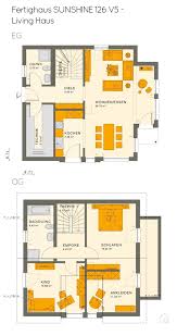 Grundriss Einfamilienhaus Mit Satteldach Erker 4 Zimmer 125 Qm Quadratisch Zwei Etagen Ohne Kell Grundriss Einfamilienhaus Living Haus Einfamilienhaus