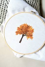 Fall Tree Cross Stitch And How I Create My Own Patterns