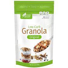 Amazon Com Low Carb Granola Cereal Gluten Free Sugar Free 4g Net Carbs No Sugar Added Non Gmo No Artificial Sweeteners 100 Natural No Preservatives Kosher 9 Oz