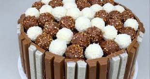 Kit Kat Ferrero Rocher Cake Ferrero Rocher Cake Cupcake Cakes Savoury Cake