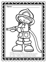 Color in the stripes on this fireman's uniform with the brightest. Community Helpers Firefighters Coloring Pages Freebie Tpt