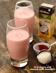 Strawberry And Coconut Milk Smoothie Recipe Party Recipes Entertaining Recipes Recipe Coconut Milk Smoothie Recipes Milk Smoothie Recipes Entertaining Recipes