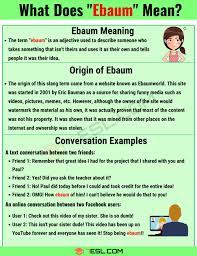 Ebaum Meaning: What Does the Useful Slang Term 