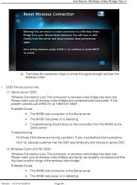 The directv wireless video bridge unit can be placed directly on a fl at surface. Wvb2r0 34 Wireless Gateway User Manual Draft Wvb2 Manual Arris Group