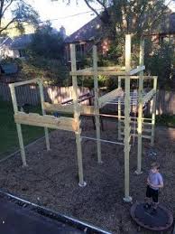Are You As Fit As An American Ninja This Diy American Ninja Warrior Course Can Be Built In Just Backyard Obstacle Course Ninja Warrior Course Diy Backyard