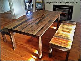Rustic Recycled Timber Dining Table And Optional Bench Seats Indoor Or Outdoor Use Barn Country Chic Cottage With Images Timber Dining Table Pallet Dining Table Dining Table In Kitchen