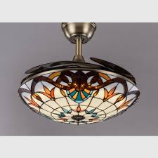 Transform you ceiling fan with this mason jar ceiling fan light kit. 36 42 Inch Bowl Led Ceiling Fan With Invisible Blade Victorian Remote Control Frequency Conversion Semi Flushmount Light Takeluckhome Com