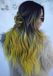 Love the shading and colors. 35 Cool Black To Yellow Ombre Hair Color Ideas 2018 Stylescue Yellow Hair Color Ombre Hair Ombre Hair Color