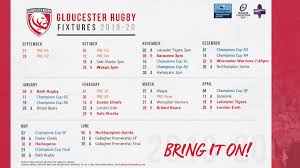 Gloucester Rugby 2019 20 Premiership Fixtures Ultimate Rugby Players News Fixtures And Live Results