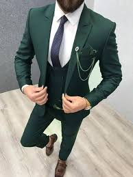 Dark Green Prom Suits Suits Men Business Mens Fashion Suits Tuxedo For Men