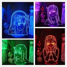 Led night light usb projector lamp 3d starry butterfly fireworks gifts decor. Buy Online Anime 3d Lamp Zero Two Figure Led Night Light Kids Girls Bedroom Decor Light Manga Acrylic Table Lamp Darling In The Franxx Gift Alitools