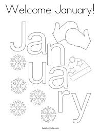 Visit classroom doodles for more january coloring pages and printables. Welcome January Coloring Page Twisty Noodle