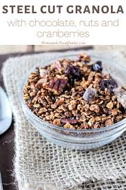 I am always looking for recipes that my diabetic husband can enjoy. Steel Cut Granola Homemade Food Junkie