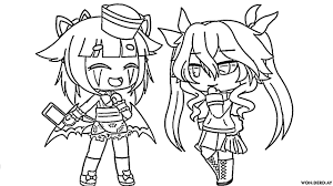 Dibujos para colorear patrulla canina puedes ver a continuación unos cuantos dibujos para pintar de tu serie favorita la patrulla canina. Kawaii Imagenes De Gacha Club Para Colorear Novocom Top