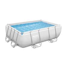 Click the desired size below to fully customize your new pool. Bestway 56629 Power Steel Above Ground Rectangular Pool 282x196x84cm