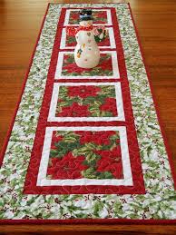 Christmas Table Runner And Topper Set In Traditional Red And Holiday Table Runner Xmas Table Runners Quilted Table Runners Christmas
