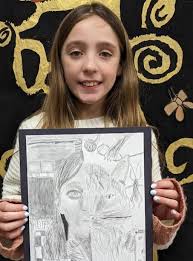 High school art students tackled one of the most challenging drawing  skills: portrait and figure drawing. By studying individual facial features  and focusing