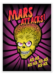 Mars Attacks! print by 2ToastDesign | Posterlounge