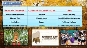 Sarawak independence day is a state holiday in malaysia. Holidays July 2020 Also Observances And Events List Swakosh