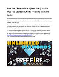 If you like this type of content please leave a good comment about garena free fire is one of the most popular battleground games that is played by millions of smartphone users. Free Fire Diamond Hack By Freefirediamondhack Issuu