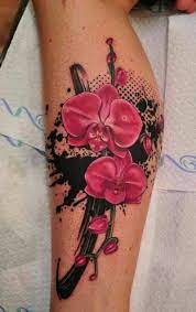 Orchids Tattoo Ideas Designs And Meanings Thigh Cattleya Purple Shoulder Prettytattoos Orchid Tattoo Tattoo Designs Orchid Flower Tattoos