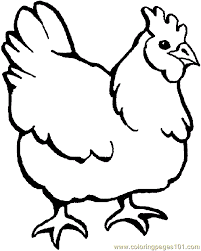 1) if you have javascript enabled you can click the print link in the top half of the page and it will automatically print the coloring page only and ignore the advertising and navigation at the top of the page. Chicken Healthy Coloring Page For Kids Free Chicks Hens And Roosters Printable Coloring Pages Online For Kids Coloringpages101 Com Coloring Pages For Kids