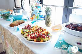 Hawaiian Inspired Menu For Baby Shower Baby Shower Menu Luau Baby Showers Hawaiian Baby Showers
