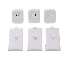 Home Wireless Light Switch Set Of 3 Indoor Remotes And Receivers Qvc Com