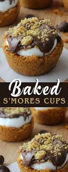 Baked S Mores Cups Recipe All Recipe Thanksgiving Desserts Food Food Processor Recipes