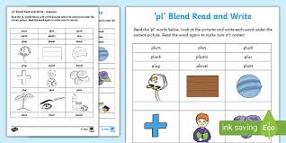 Save endless hours of your time. Pl Blend Read And Write Worksheet Teacher Made