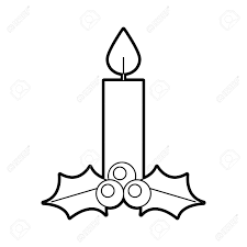 Christmas Candle Burning Celebration Decoration Vector Illustration Royalty Free Cliparts Vectors And Stock Illustration Image 88427087