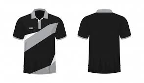 T Shirt Polo Grey And Black T Illustration In 2020 Shirts T Shirt Black
