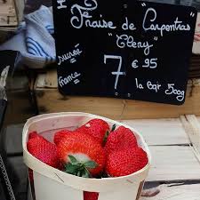 The First Fraises De Carpentras Are Appearing In The Markets Despite The Weather Spring Is On Its Way Strawberry Growing Strawberries Seasonal Food