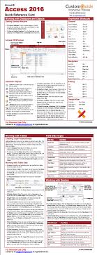 Free Access 2016 Quick Reference Card Http Www Customguide Com Cheat Sheets Access 2016 Quick Reference Pdf With Images Computer Help Reference Cards Computer Shortcuts