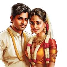 South Indian Couple PNG, Vector, PSD ...