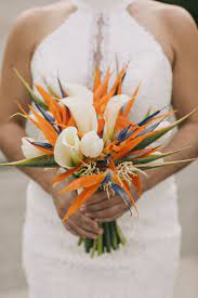 Montreal Destination Wedding With Industrial Chic Theme Bird Of Paradise Wedding Paradise Wedding Birds Of Paradise Flower