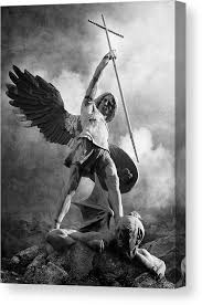 Archangel Michael Canvas Print Canvas Art By Marc Huebner Archangel Michael Tattoo Archangel Tattoo Archangel Michael