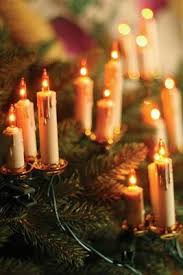 Old World Candle Garland Christmas Tree Candles Christmas Decorations Christmas Garland
