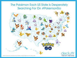 pokemon go data the most wanted pokemon in each state