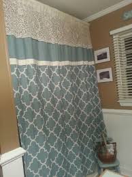 Add Lace Or Material Of Your Liking To Top Of Shower Curtain To Make It Full Length Shower Curtain Lengths Curtain Length Curtains