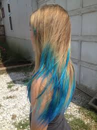 Roxiejanehunt Color Faded Dip Dye Get The Look Blue Tips Hair Dipped Hair Blue Ombre Hair