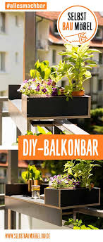 Balkonbar Barbara Selber Bauen Alle Mobel Create By Obi Balkon Bar Pflanzenregale Balkon
