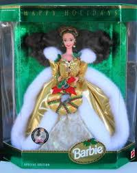 1994 Happy Holidays Barbie Brunette Festival 1 540 Happy Holidays Barbie Holiday Barbie Dolls Holiday Barbie