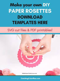 Download Paper Flower Rolled Rosette Templates Printable Pdf Rolled Rosettes Templates Instant Download Set Of 10 Paper Flowers Craft Paper Rosettes Rolled Paper Flowers